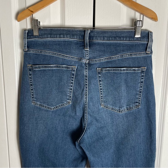 Gap True Skinny Sky High Jeans Women’s 12 Tall Blue Raw Hem Casual Stretch Boho - Picture 6 of 12